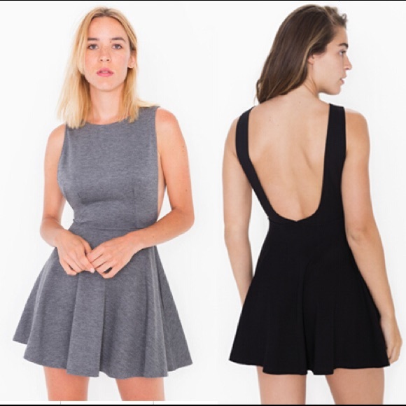 American Apparel Royal Blue Backless Skater Dress - Picture 4 of 4